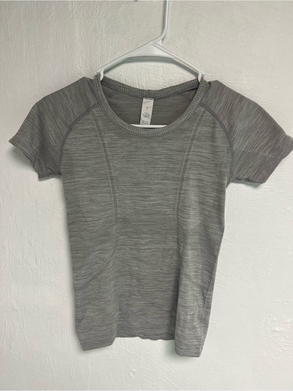 Gray Heather Short-Sleeve Women's Lululemon Top